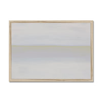 White Sea Painting | Minimal Abstract Coastal Painting - Framed Wall Art