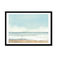 Pastel Beach Painting - Framed Wall Art