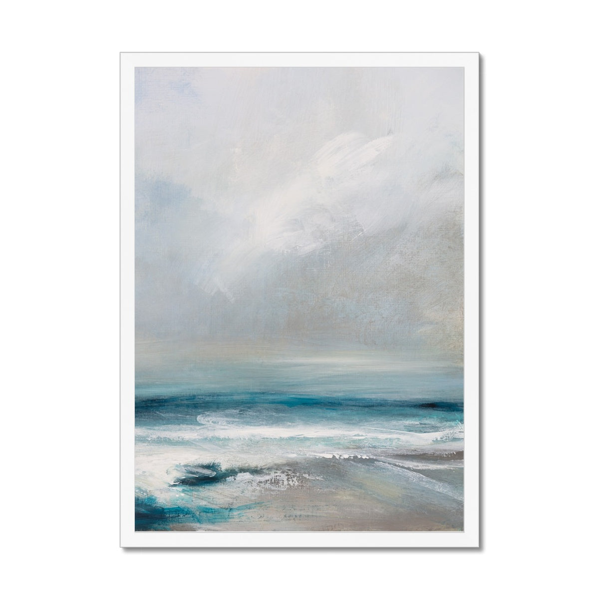 Spectral Light | Coastal Visions Sea Painting Print - Framed Print - Ocean Painting