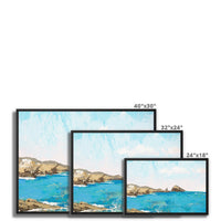 Mother Ivey's Bay Painting | Seascape Beach Painting Wall Art - Framed Canvas