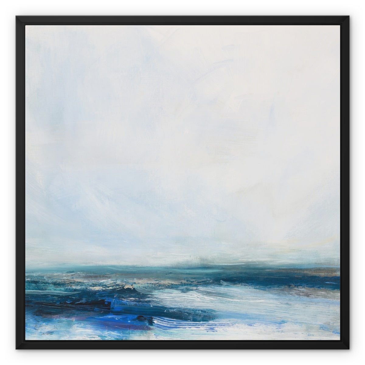 Celestial Shore | Coastal Visions Sea Painting Print - Framed Canvas -  sea painting