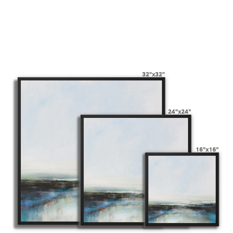 Twilight Tide | Coastal Visions Sea Painting Print - Framed Canvas - ocean painting