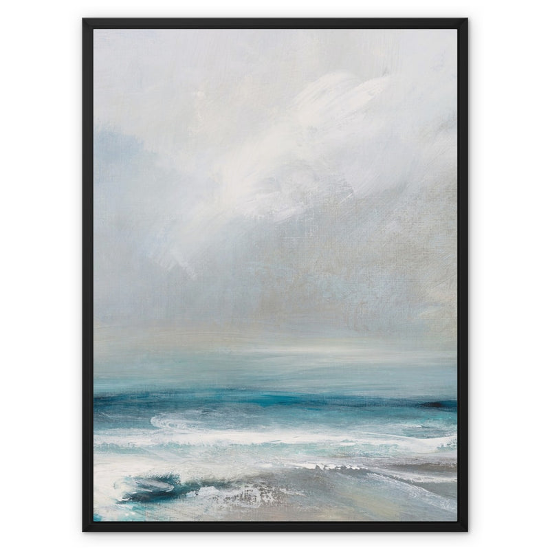 Spectral Light | Coastal Visions Sea Painting Print - Framed Canvas - beach painting