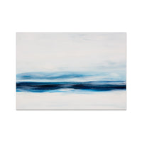 Marine Blue Coastal Painting | Abstract Beach Painting - Unframed Wall Art