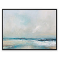 Ethereal Coast | Coastal Visions Beach Painting Print - Framed Canvas - coastal art print