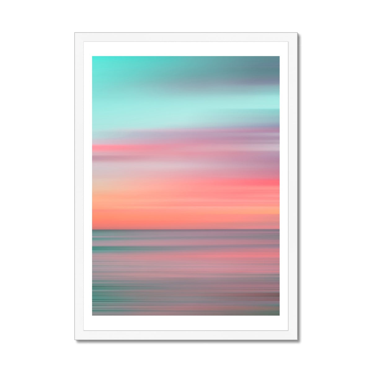 Ocean Sunset Photo | Ocean Photography Print - Framed Wall Art