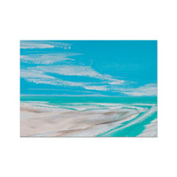 Where Estuary Meets Sea Painting | Beach Painting Wall Art - Unframed Art Print