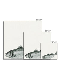 Ink Wash Fish Art Print | Square Format - Unframed