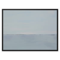 Slate Sea Painting | Modern Abstract Coastal Wall Art - Framed Canvas