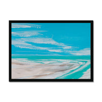 Where Estuary Meets Sea Painting | Beach Painting Wall Art - Framed Wall Art