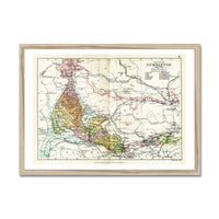 Dumbarton and Loch Lomond Vintage Map Print - Framed