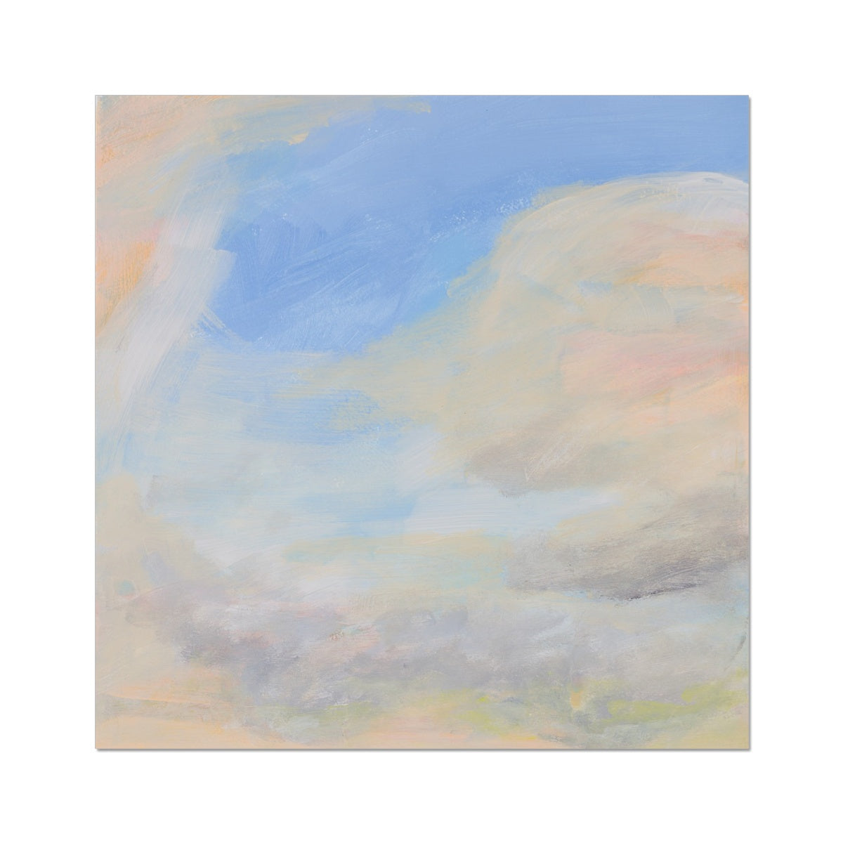 Coastal Cloud Painting | Sea Painting - Unframed Wall Art