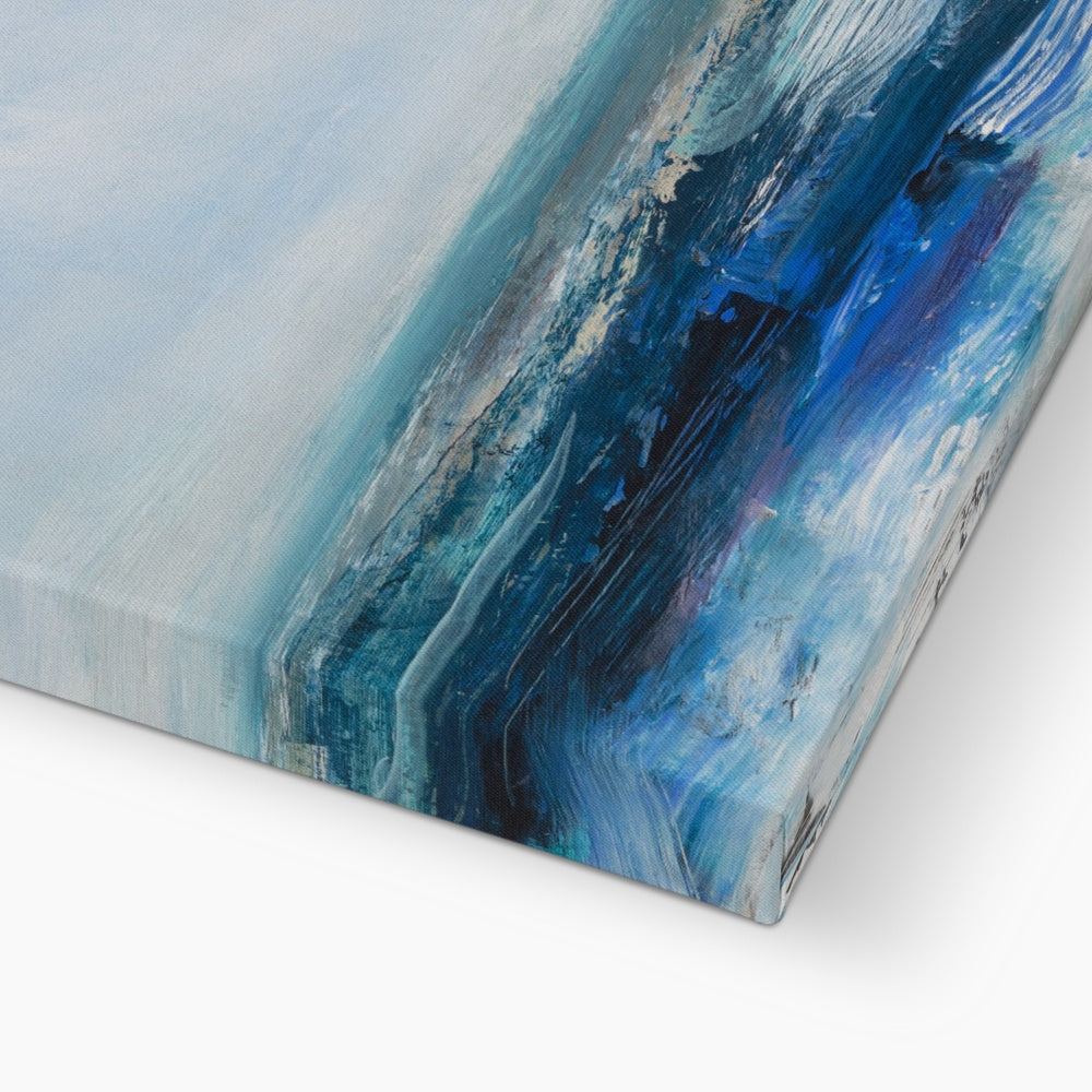 Celestial Shore | Coastal Visions Sea Painting - Unframed Canvas - coastal painting