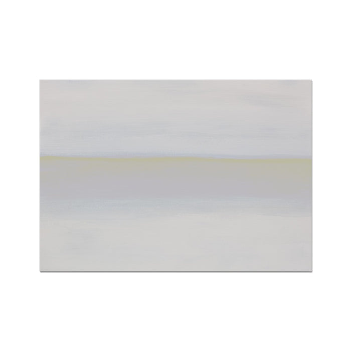 White Sea Painting | Minimal Abstract Coastal Painting Wall Art - Unframed Art Print