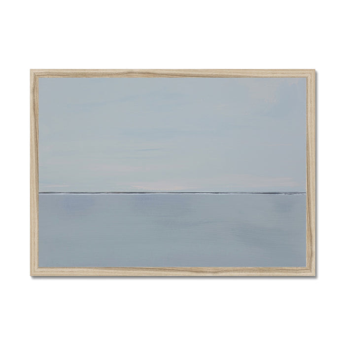 Slate Sea Painting | Modern Abstract Coastal Painting - Framed Wall Art