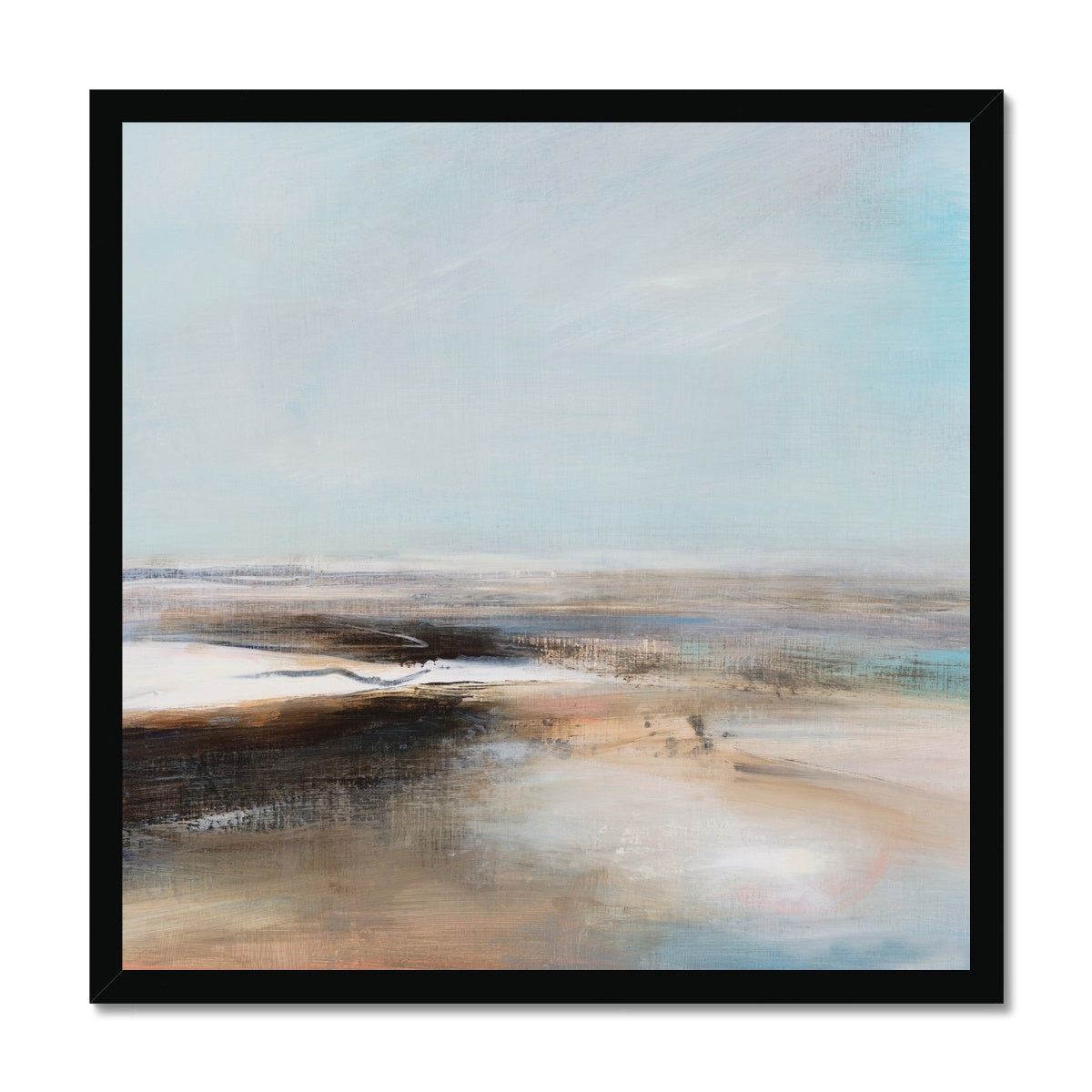 Sea Veil 1 | Coastal Visions Beach Painting Print - Framed Print -  sea painting