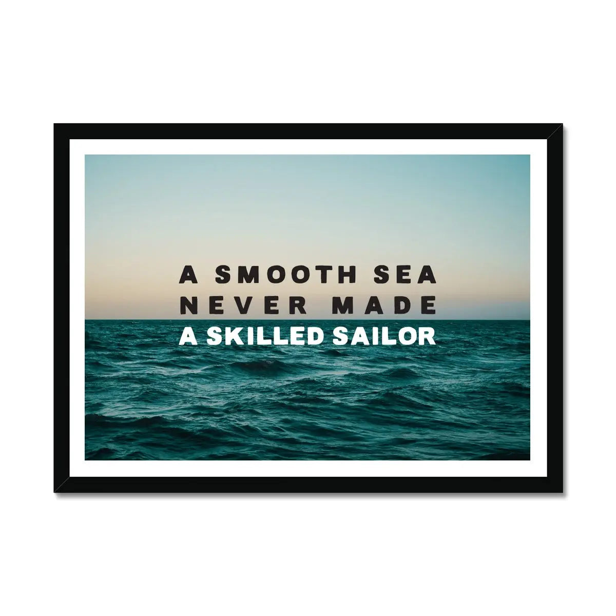 A Smooth Sea - Framed Photographic Art Print