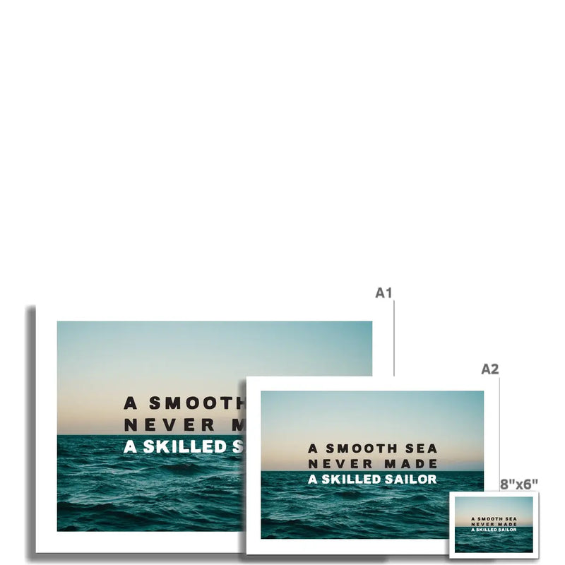 A Smooth Sea - Unframed Art Print