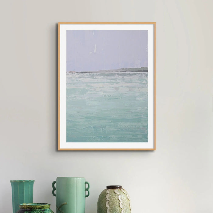 coastal beach painting of Padstow | Acrylic beach painting | unframed wall art