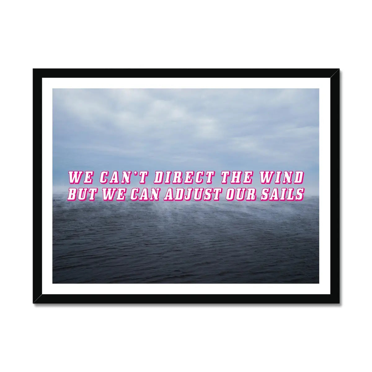 Adjust Our Sails - Framed Print Wall Art 45.00 Beach House Art