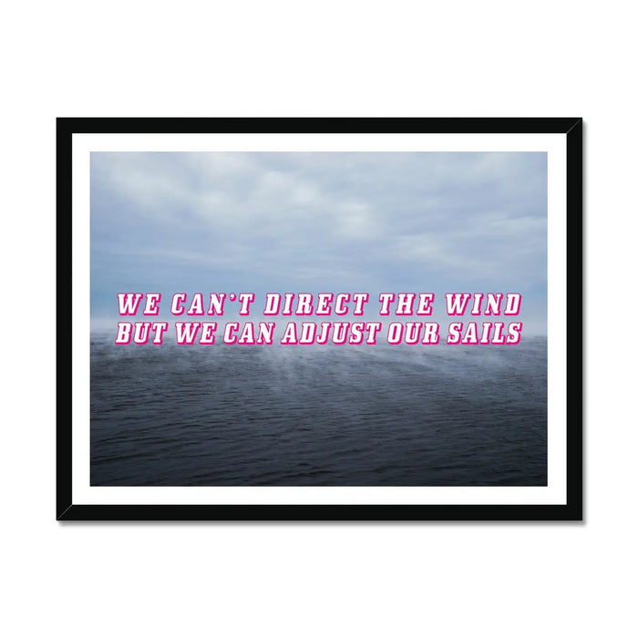 Adjust Our Sails - Framed Print Wall Art 45.00 Beach House Art