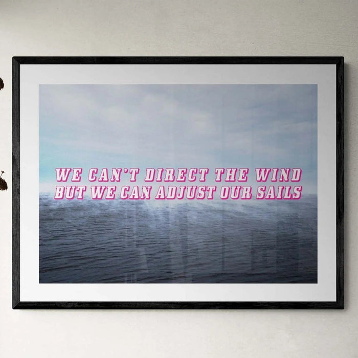 Adjust Our Sails - Framed Print Wall Art 45.00 Beach House Art