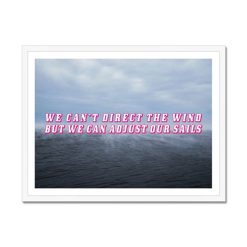 Adjust Our Sails - Framed Print Wall Art 45.00 Beach House Art