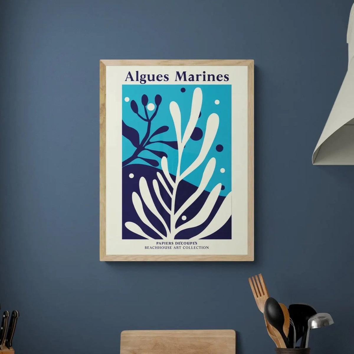 Algues Marines - Graphic Wall Art - Unframed - Beach House Art