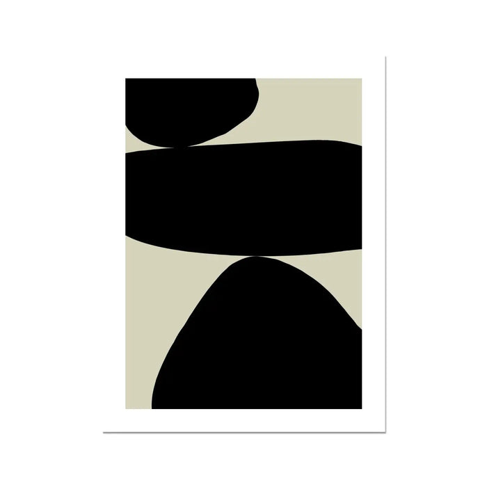 Balancing Stones No2 (Abstract Wall Art) ‚Äì Unframed - Beach House Art