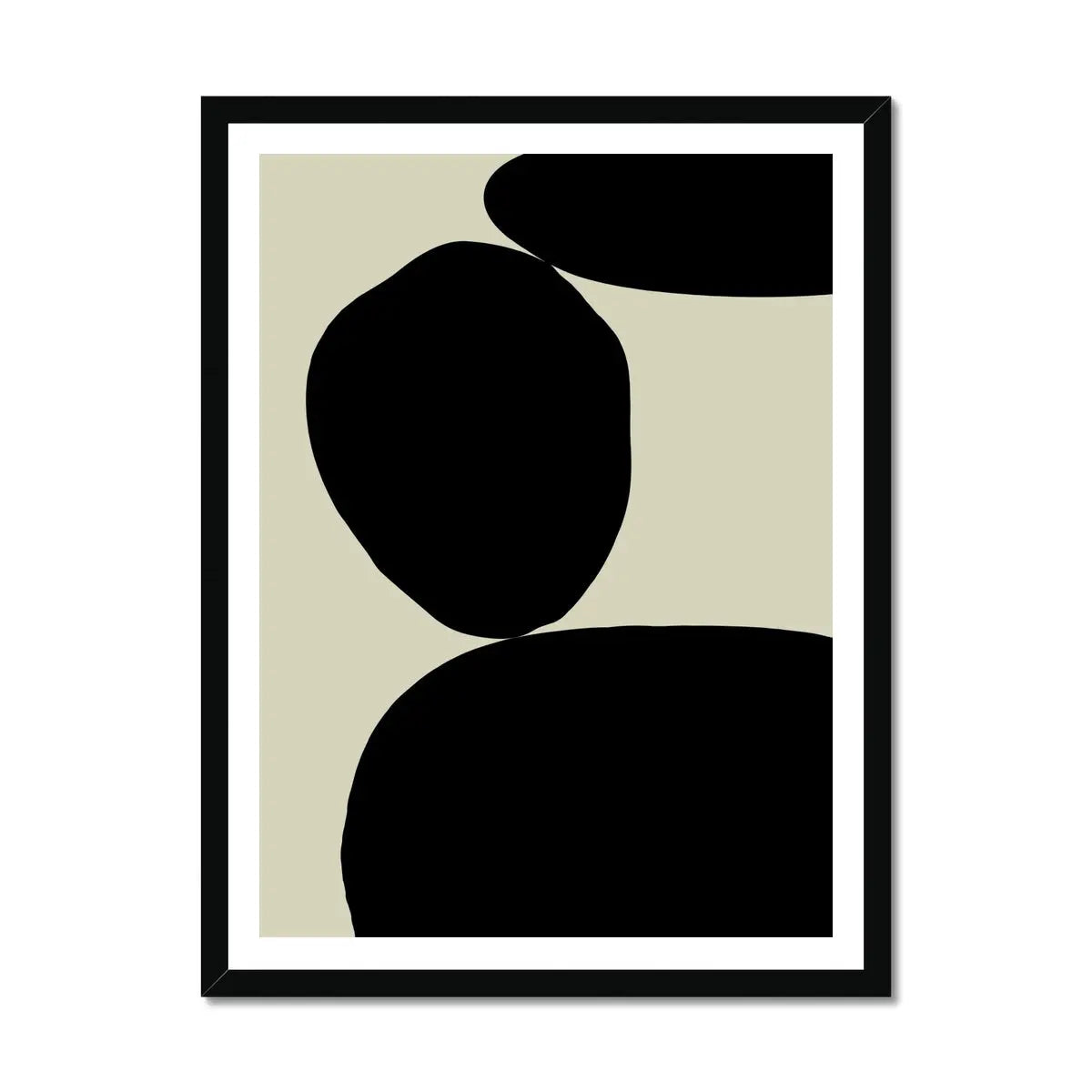 Balancing Stones No 3 (Abstract Wall Art) ‚Äì Framed - Beach House Art