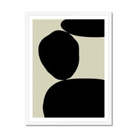 Balancing Stones No 3 (Abstract Wall Art) ‚Äì Framed - Beach House Art