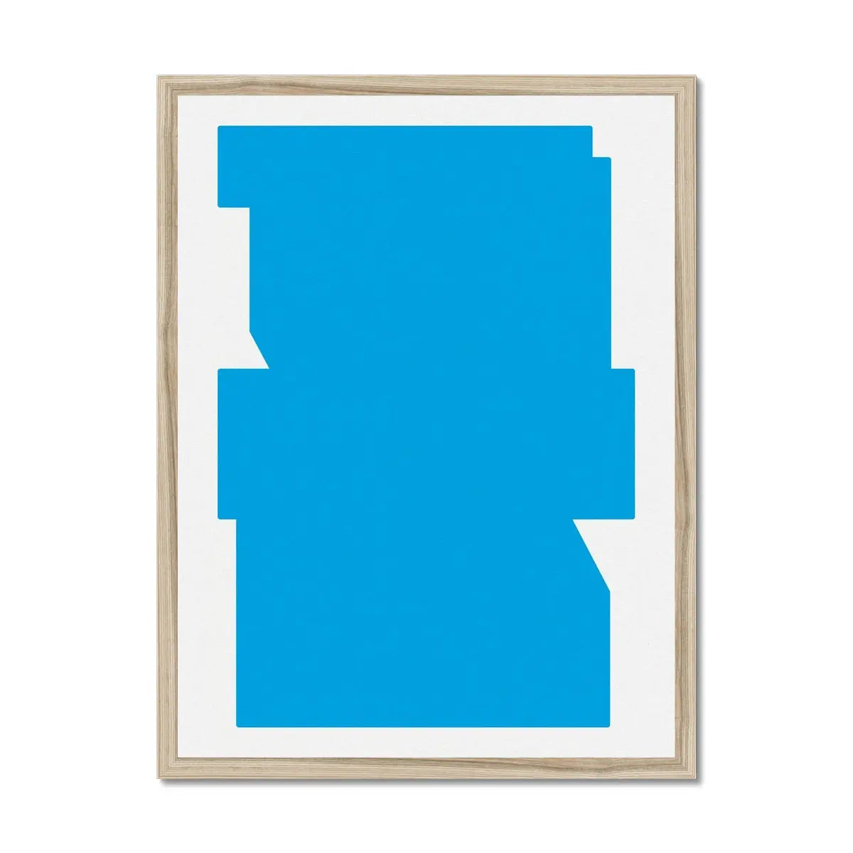 Bauhaus Blue: Bauhaus Art Print - Framed - Beach House Art