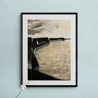 Bay of Yachts - Modern Coastal Art - Framed - Beach House Art