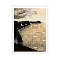 Bay of Yachts - Modern Coastal Art - Framed - Beach House Art