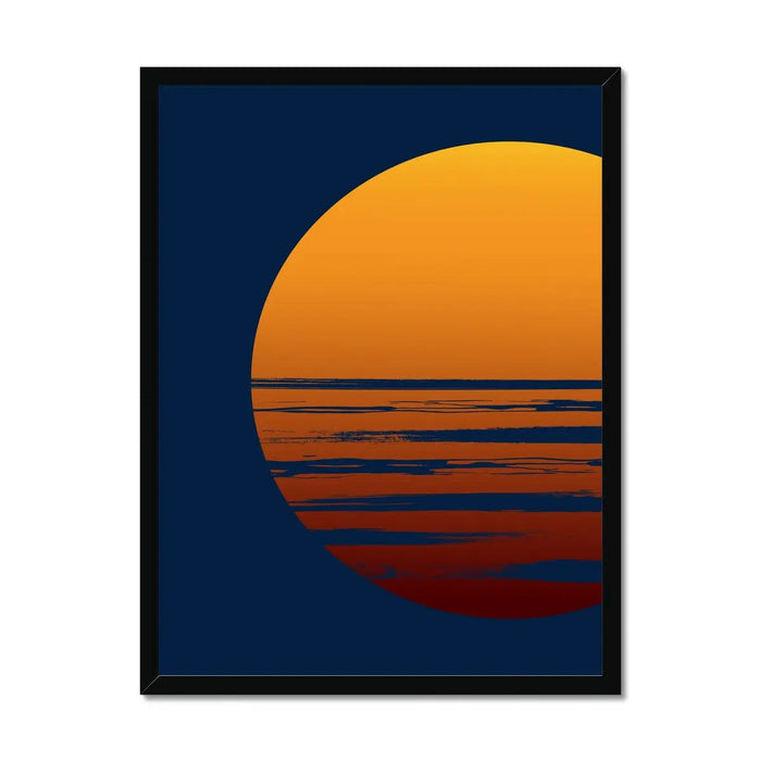 Blazin' Sunset - Graphic Wall Art - Framed - Beach House Art