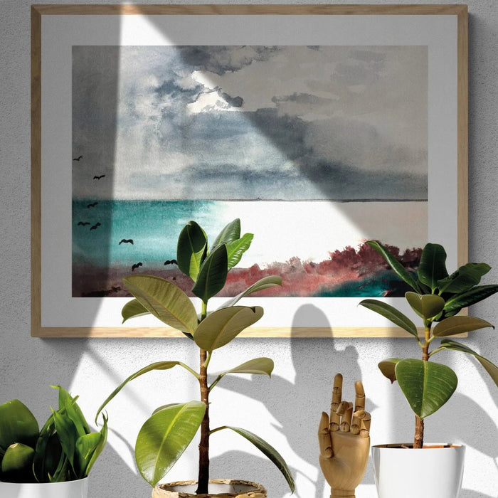 Breaking Storm (Homer) - Unframed Print Wall Art 18.00 Beach House Art