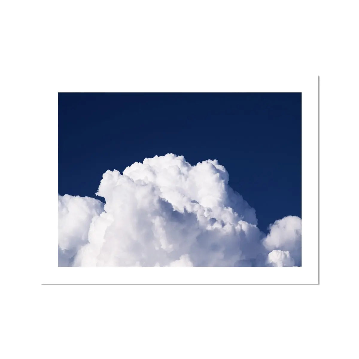 Bright White Cloud - Unframed Print Wall Art 18.00 Beach House Art