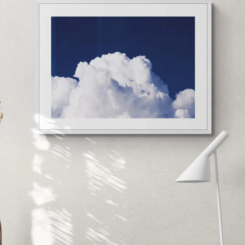 Bright White Cloud - Unframed Print Wall Art 18.00 Beach House Art