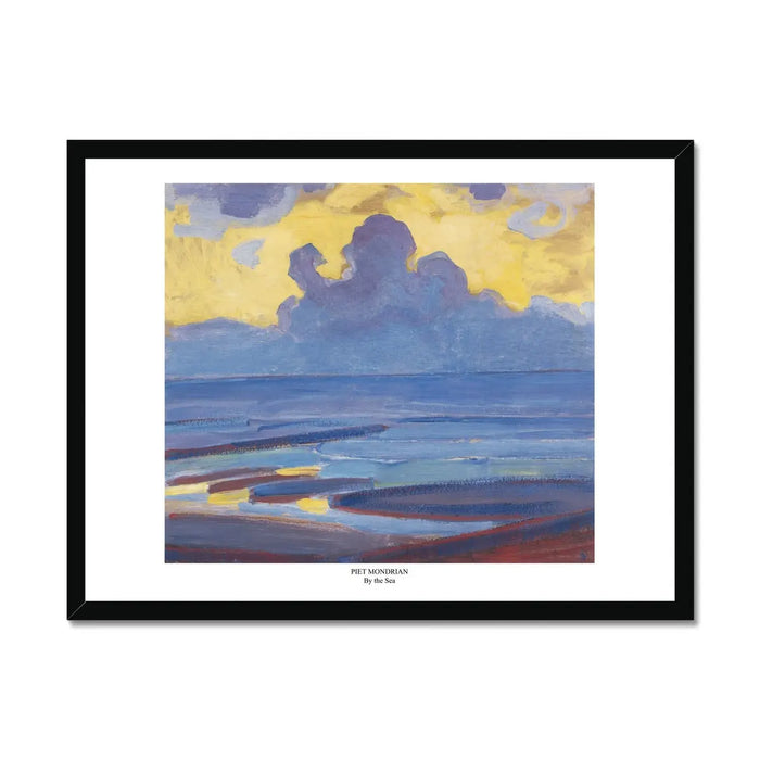 By the Sea (Mondrian) - Framed Print Wall Art 45.00 Beach House Art