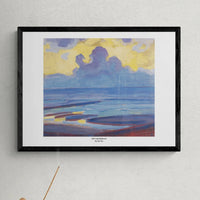 By the Sea (Mondrian) - Framed Print Wall Art 45.00 Beach House Art