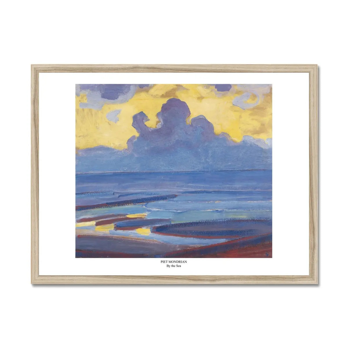 By the Sea (Mondrian) - Framed Print Wall Art 45.00 Beach House Art