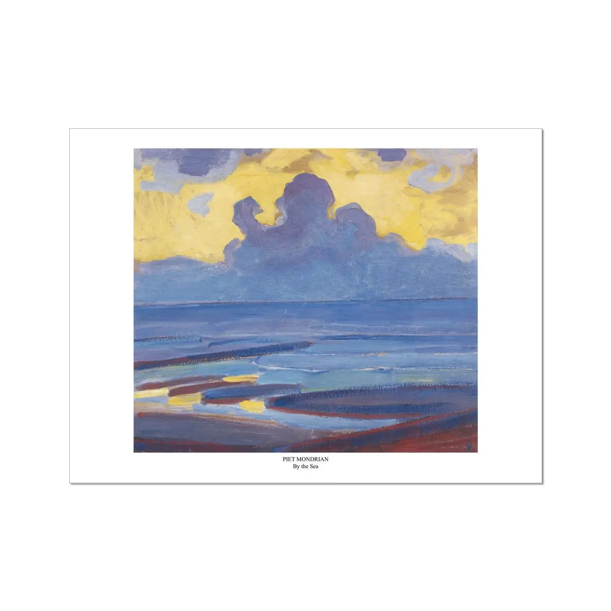 By the Sea (Mondrian) - Unframed Print Wall Art 18.00 Beach House Art