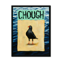 Chough: A Coastal Sea-bird - Framed Art Print Wall Art 45.00 Beach House Art