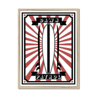 Dawn Patrol (Graphic Wall Art) - Framed - Beach House Art