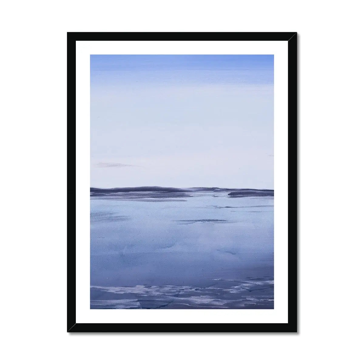 a beach painting across the bay towards Padstow North Cornwall at sunrise - framed coastal art print