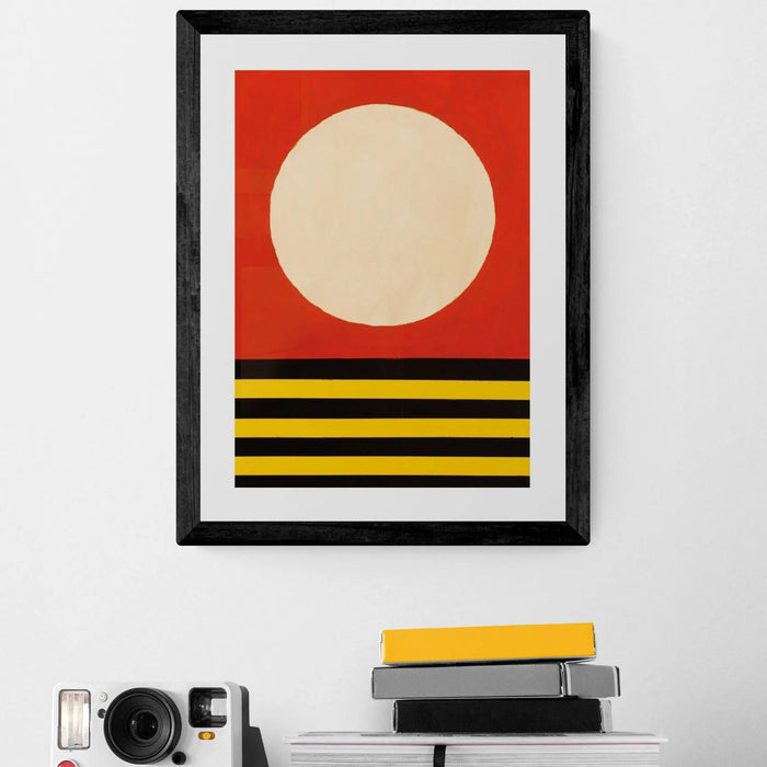 Deco Sunset - Modern Coastal Art - Unframed - Beach House Art