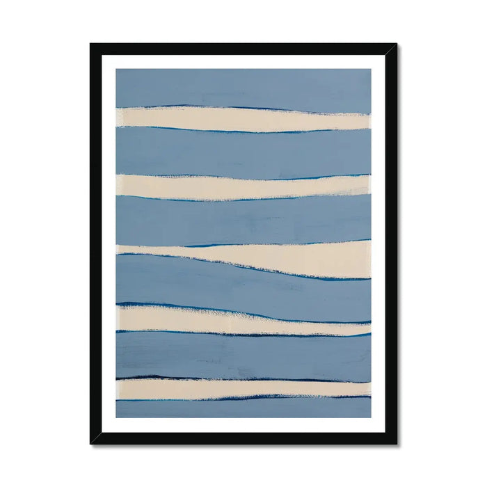 Estuary Ripples - Modern Coastal Art - Framed - Beach House Art