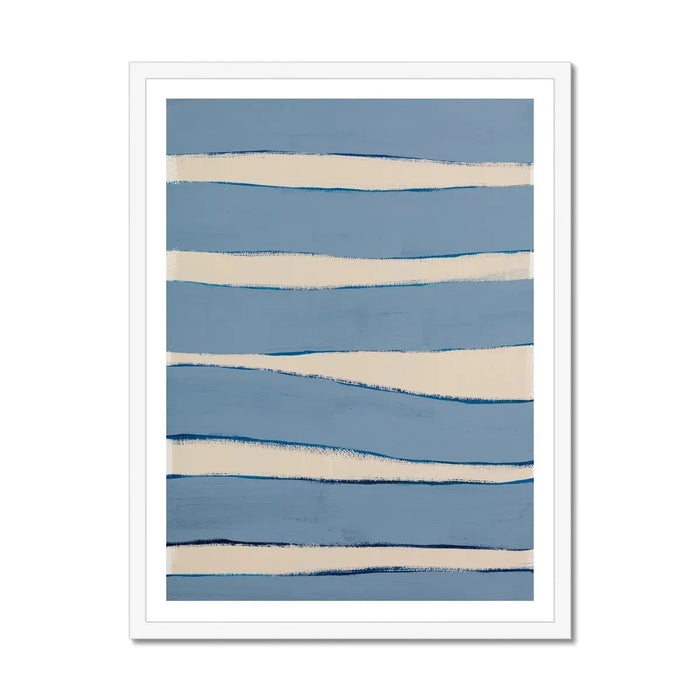 Estuary Ripples - Modern Coastal Art - Framed - Beach House Art