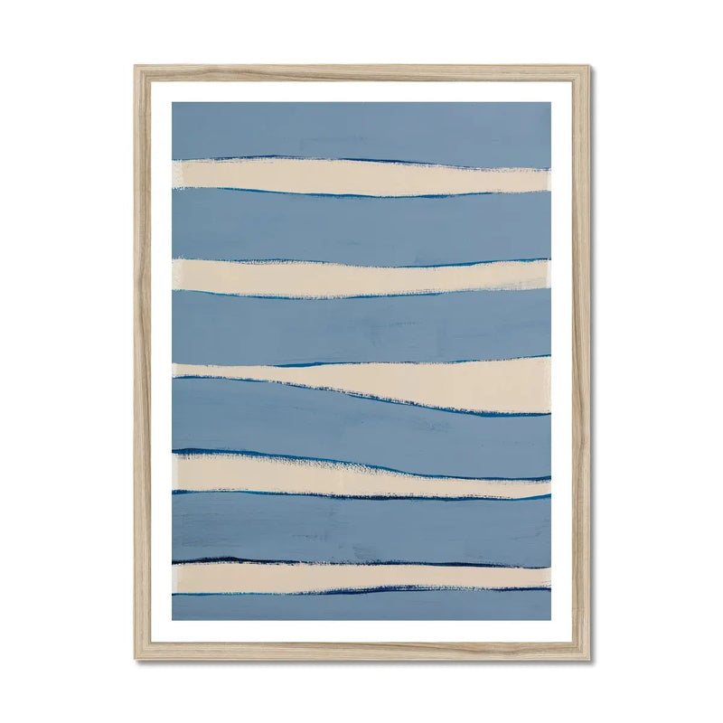 Estuary Ripples - Modern Coastal Art - Framed - Beach House Art