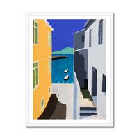 Fish Street: Colourful Coastal Art Print - Framed Wall Art- St Ives Art Print